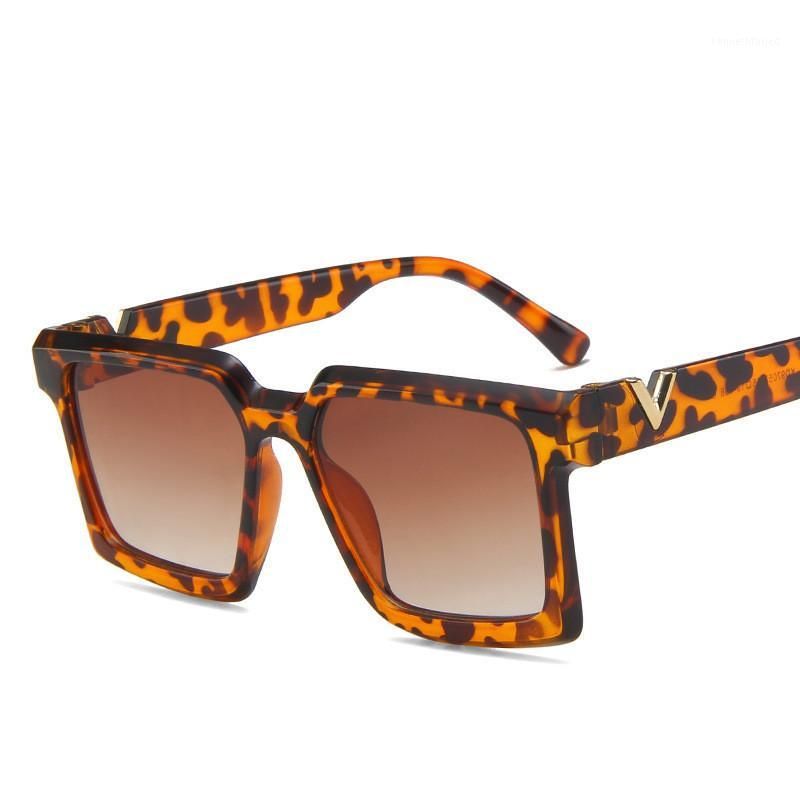 Sonnenbrillen 2021 Luxus Retro Quadrat Damen Marke Design Mode Männer und Frauen Kunststoff Sonnenbrille UV4001