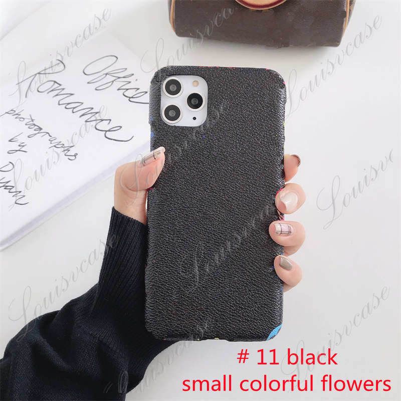 #11black small coloful flowers(with box)