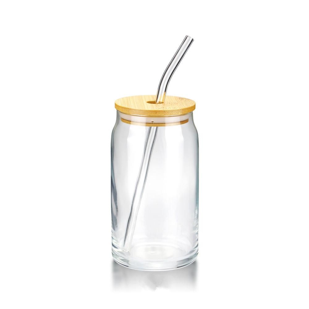 Clear with Lid and Straw