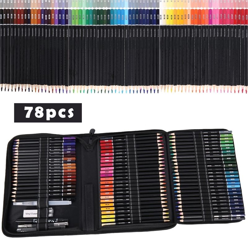 UK 72PCS Professional Sketching Drawing Set Artist Pencils Set Colouring Art Kit