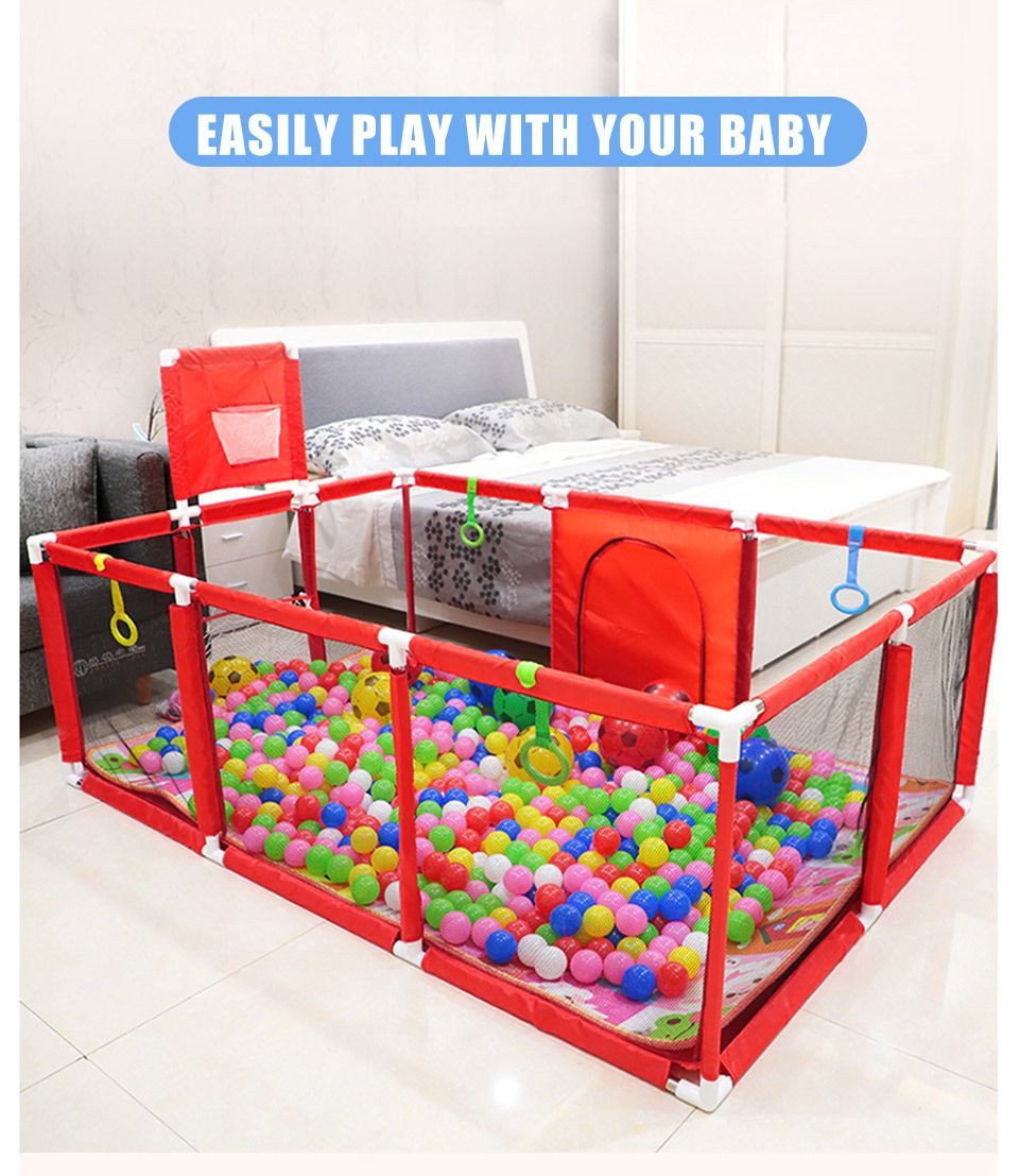 Imbaby Playpen Pour Bebe Piscine Avec Balles Enfants Play Park Maisons Pour Enfants Plastique Baby Playground Football De Basketball Interieur Lj0819 Du 138 34 Dhgate French