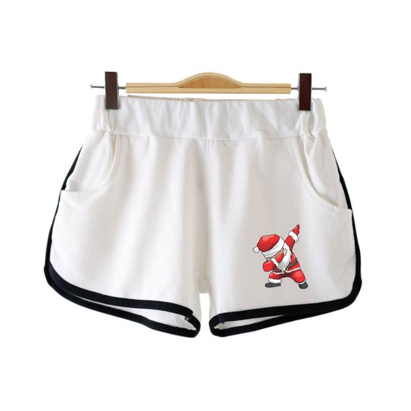 Compra Pantalones Cortos Para Mujer Navidad Santa Claus Impresión Sexo  Fresco Cintura Mujeres Casual Osal Poed Cotton Fashion Ropa De Gimnasio  Barato | Entrega Rápida Y Calidad | Es.Dhgate