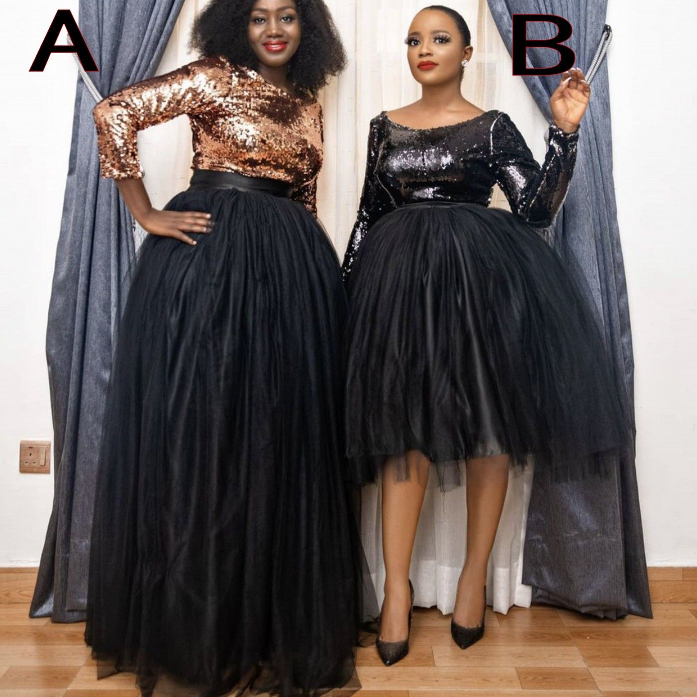 Compra Negro Tarde Use Dresse 2021 Moda Mujeres Africana Vestido Formal  Vestidos De Prom Celebridad Robe De Soiree Manga Larga Rosa Oro Lentejuelas  Tulle Barato | Entrega Rápida Y Calidad | Es.Dhgate