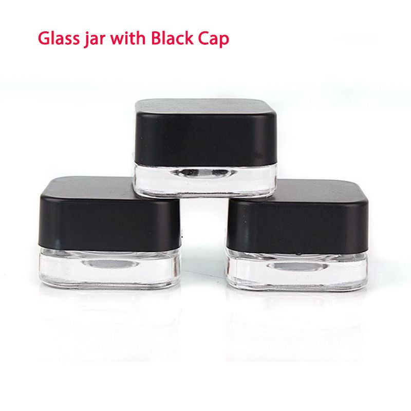 Glass jar with Black Cap
