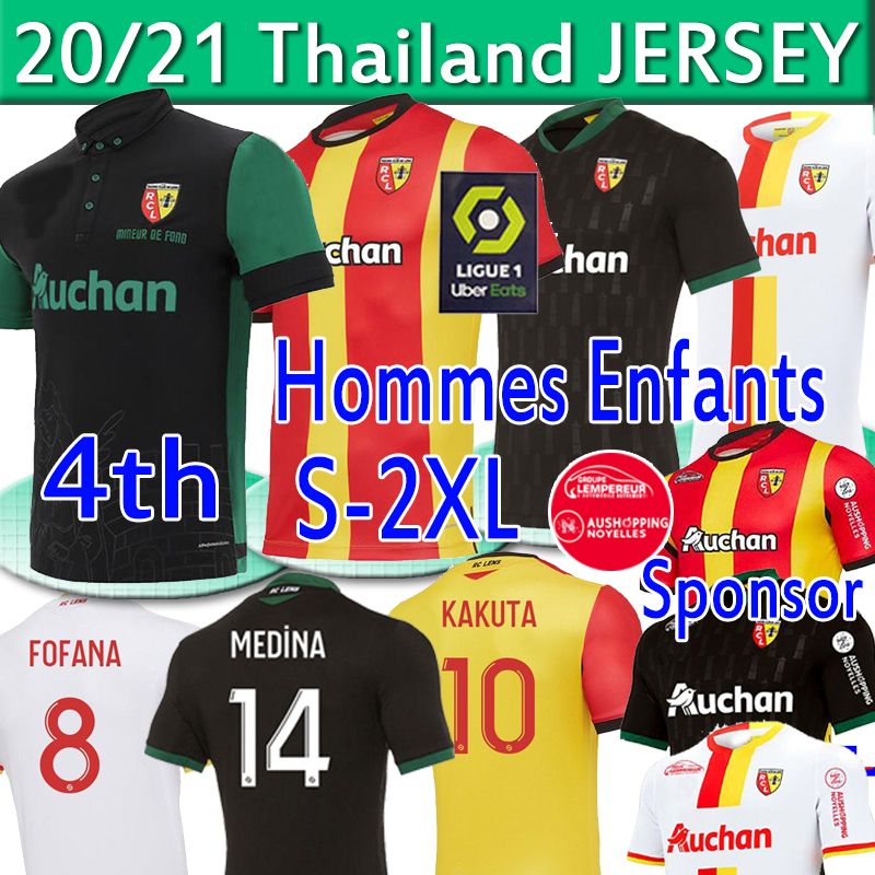 Flocage Officiel RC Lens 2020/23 - Ganago N°8 - Domicile Rouge/jaune - Monblason
