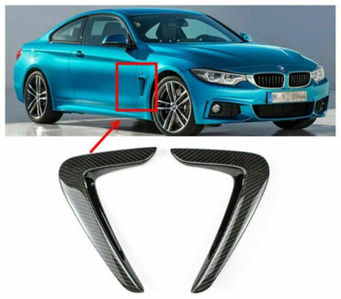2021 For BMW 4 Series F32 F33 F36 14 Up Carbon Fiber Fender Vent Grille