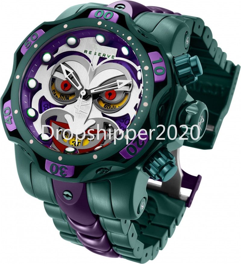Acquista Orologio Imbattuto DC Comics Joker Mens Quartz 52.5mm Acciaio  Inossidabile Modello 30124 Calendario Cronografo Cronografo Impermeabile A  7,65 € Dal Dropshipper2020 | It.DHgate.Com
