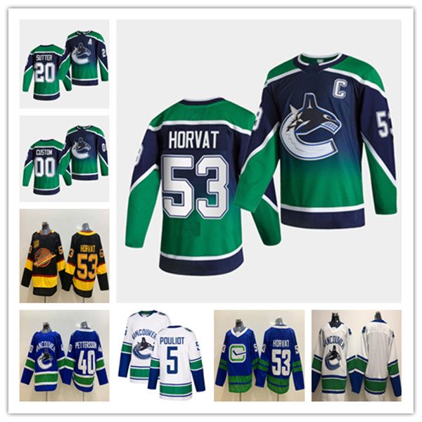 2021 2021 Vancouver Canucks Reverse Retro Jersey Elias ...