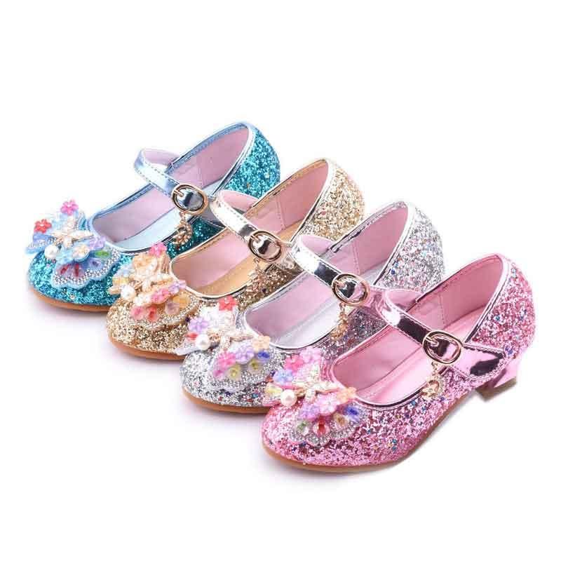 Children Kids Girl Rhinestone Princess Party Dress Dance Shoes Leather Moccasins Children Kids Girl Rhinestone Princess Party Dress Dance Shoes Leather Moccasins