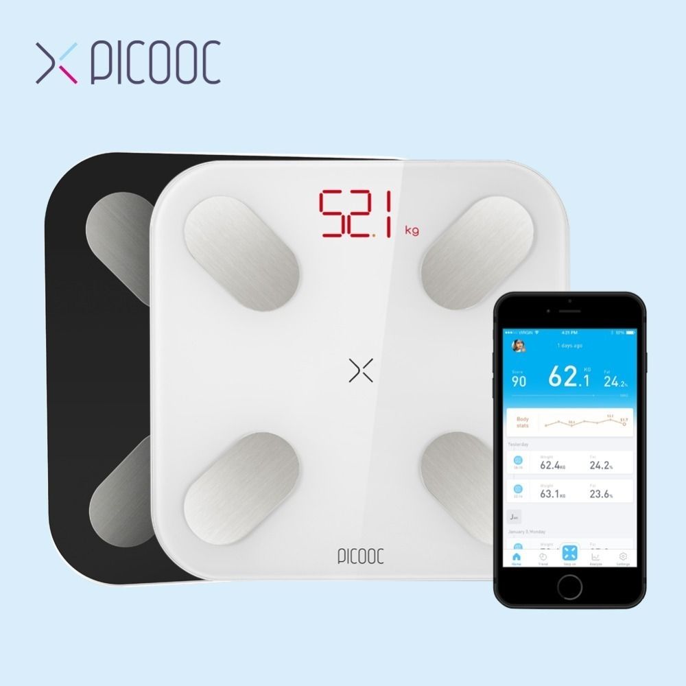 PICOOC Scale for Body Weight - Bluetooth Smart Digital Body Fat Scale