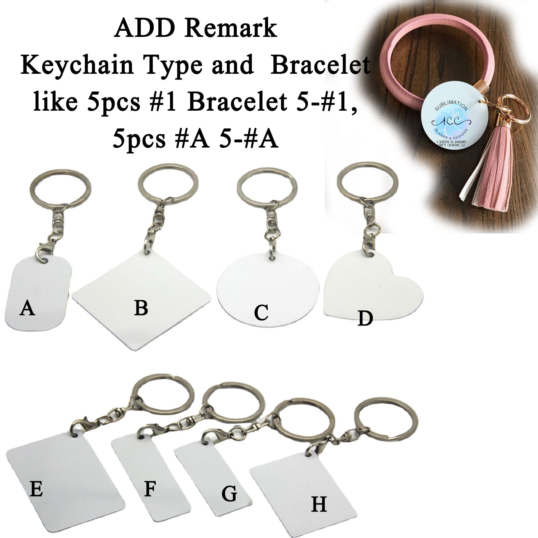 Adicionar Observação com Keychain de Sublimação