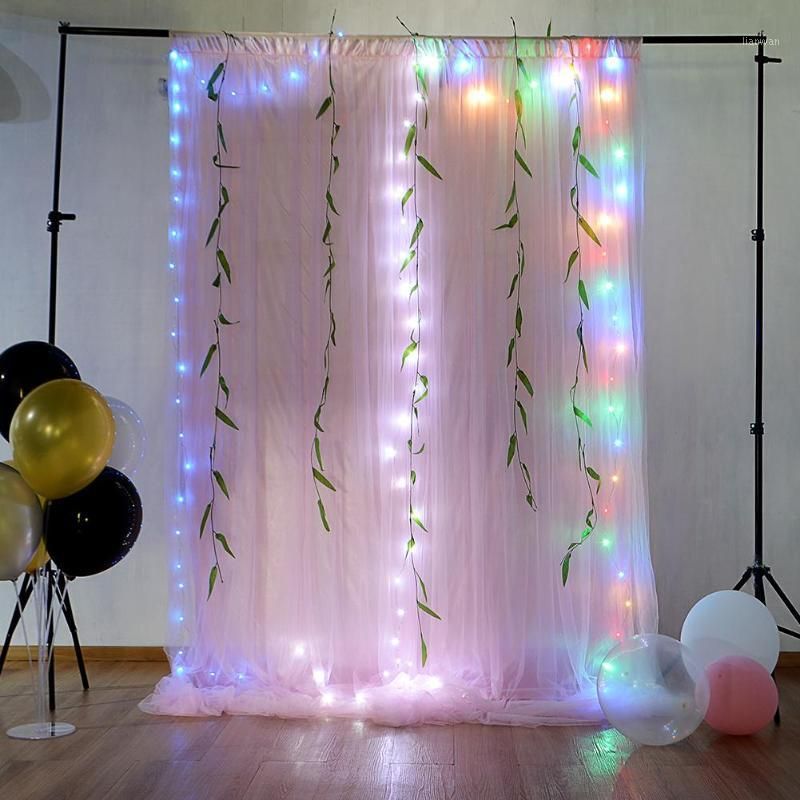 Tulle Window Curtain for Party Wedding Background Decoration Hanging Bay  Windows Drape Cafe Door Decor Pendant Blinds Sheet1