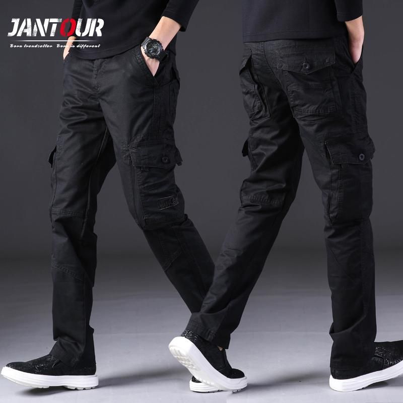Compra Pantalones Para Hombres Otoño Invierno Hombres Cargo Safari Estilo  Multi Bolsillo 100% Algodón Grueso Pantalones Rectos Negro Caqui Ejército  Verde 28 38 Barato | Entrega Rápida Y Calidad | Es.Dhgate