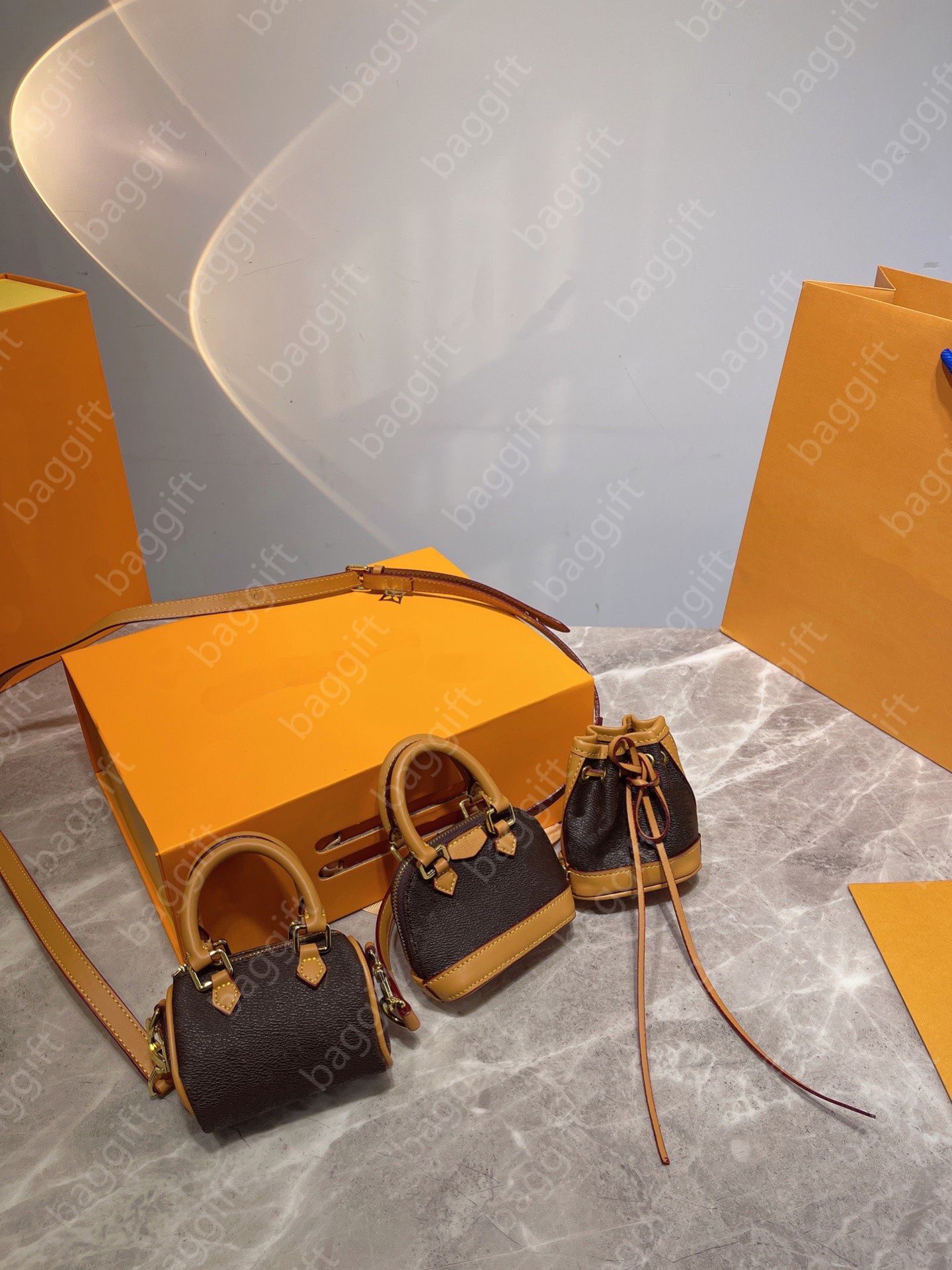 Louis Vuitton Trio Mini Icones Alma Noe Speedy Full-Set NEW