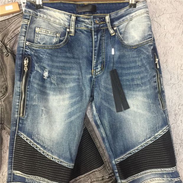 Mens Designers Ripped Biker Jeans US 