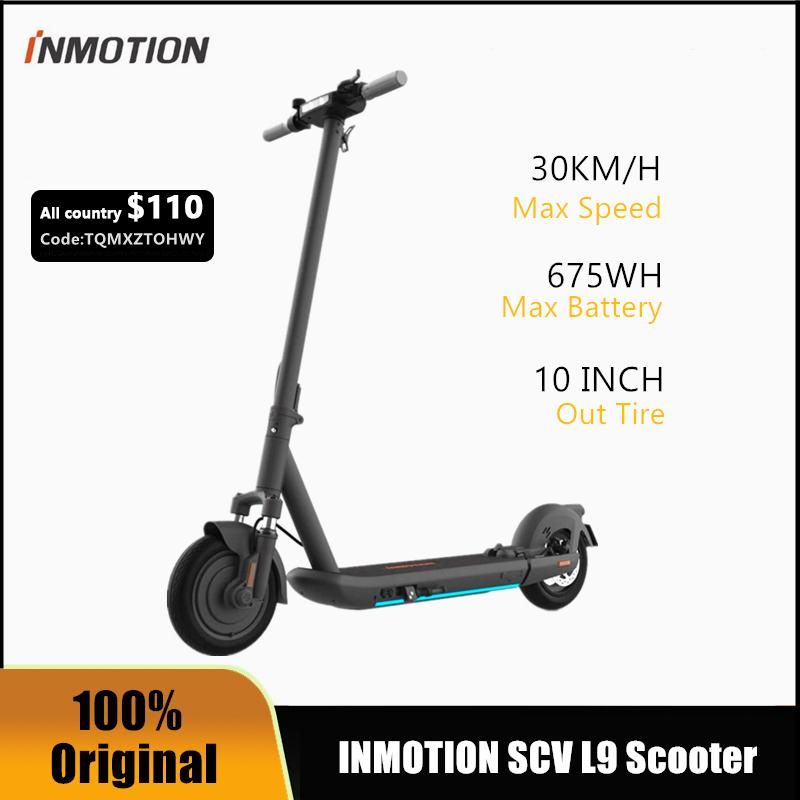 EU Stock Original INMOTION SCV L9 Smart Electric Scooter Foldable KickScooter 1000W 95KM Range Dual Brake Skateboard With APP