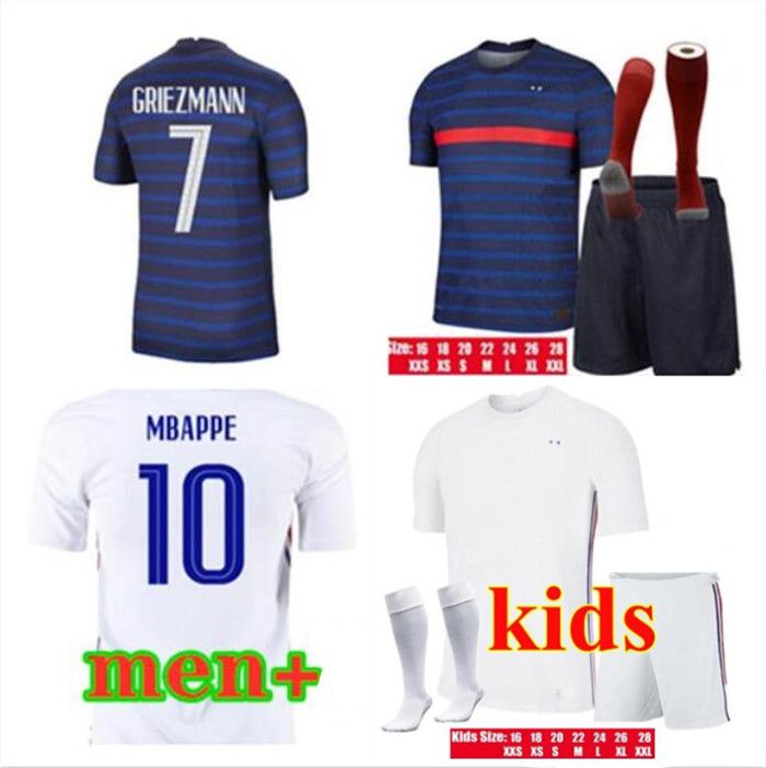 Acheter 2020 2021 Maillot Equipe De France Enfant Kits Maillot De Football Equipe De France Enfant Maillots De Football Chemise Bleu Blanc Maillot De Foot Enfants Jersey De 11 7 Du Spark831 Dhgate Com