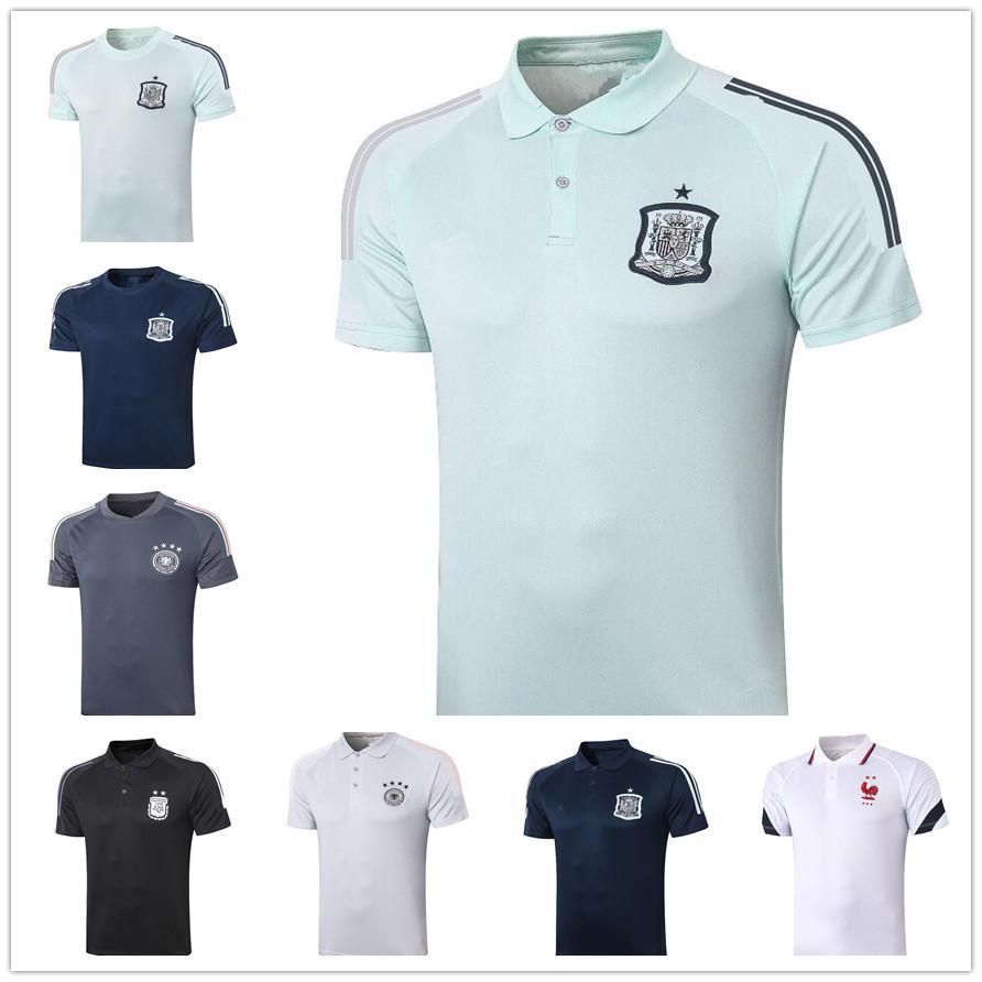 2020 Spain Polo 20 20 Argentina French Football Team POLO Shirt 20 21 High Quality Soccer Jersey
