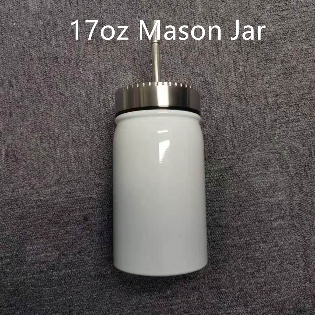 17oz Mason Jar.