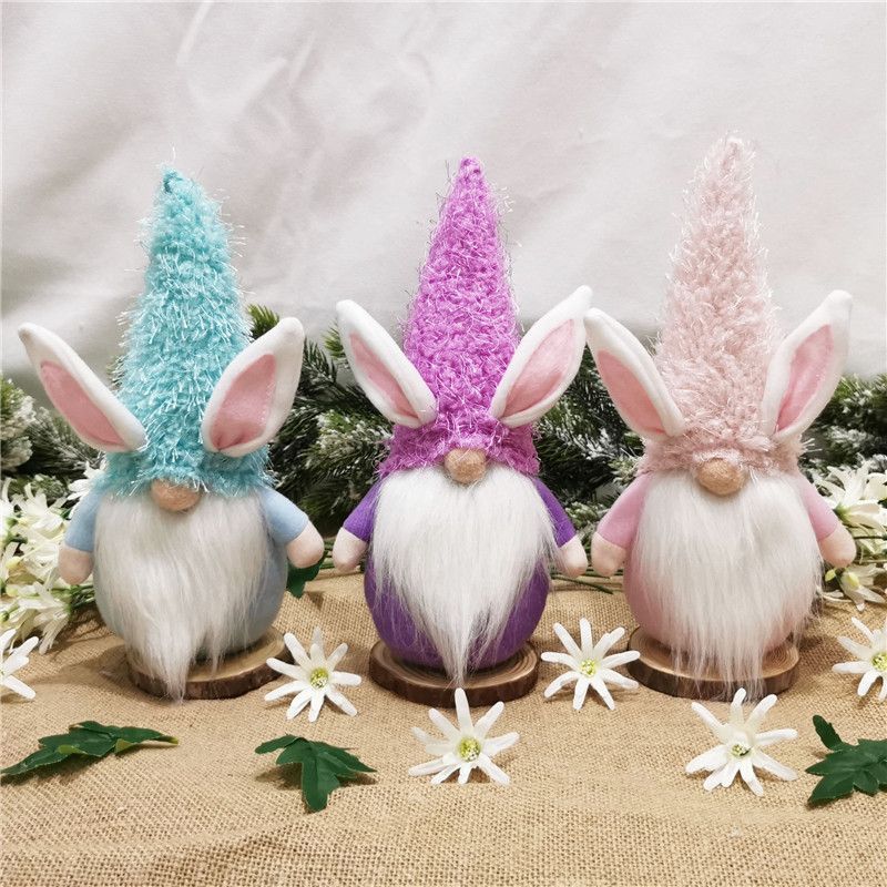 2021 Easter Rabbit Doll 26*13 Cm Faceless Rabbit Ornament ...