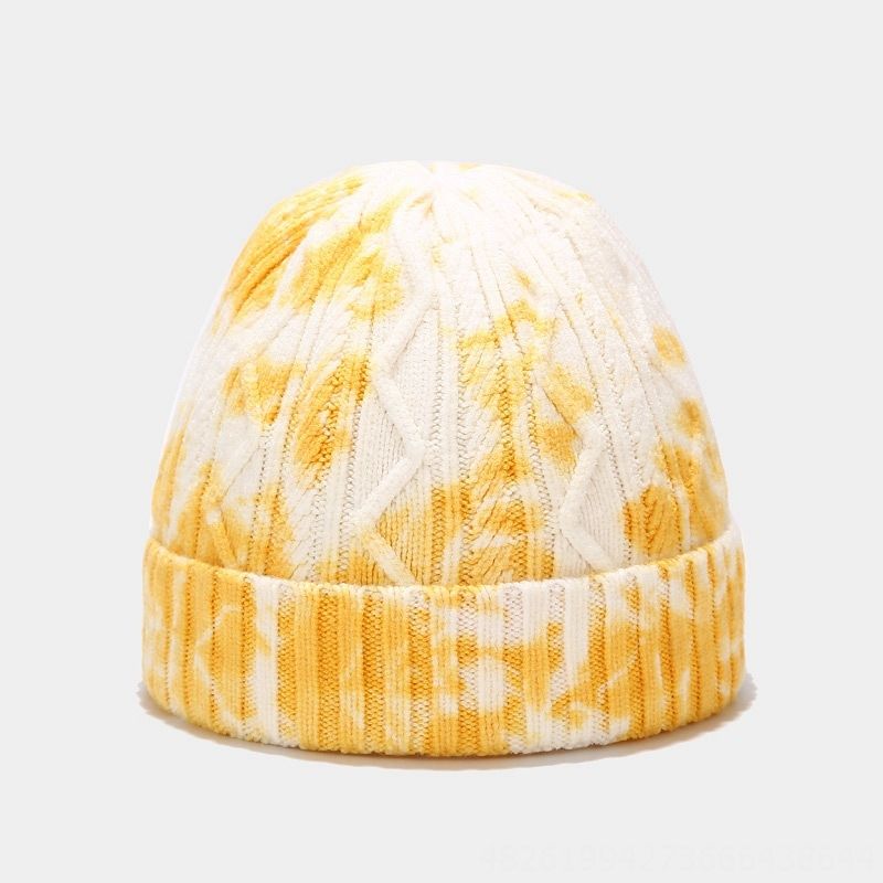 Wave Yellow And White Tie Dye