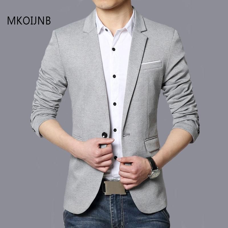 Compra Trajes Para Hombres Blazers Casual Blazer Hombres Marca Marca Slim  Fit Chaqueta Masculina Color Sólido Masculino Para Ropa Exterior Hombre  Barato | Entrega Rápida Y Calidad | Es.Dhgate