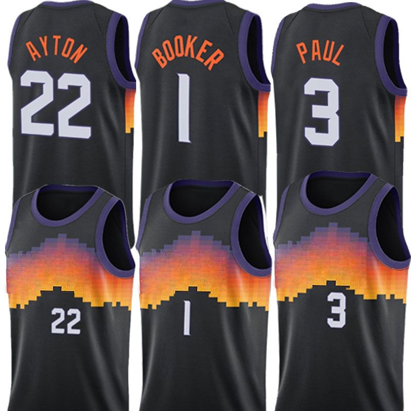 NBA_ Jersey Milwaukees Buck Giannis 34 Antetokounmpo Throwback Ray 34 Allen  Basketball Devin 1 Booker Chris 3 Paul Deandre 22 Ayton Jerseys 