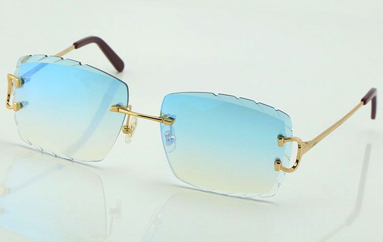 gold blue mirror lens