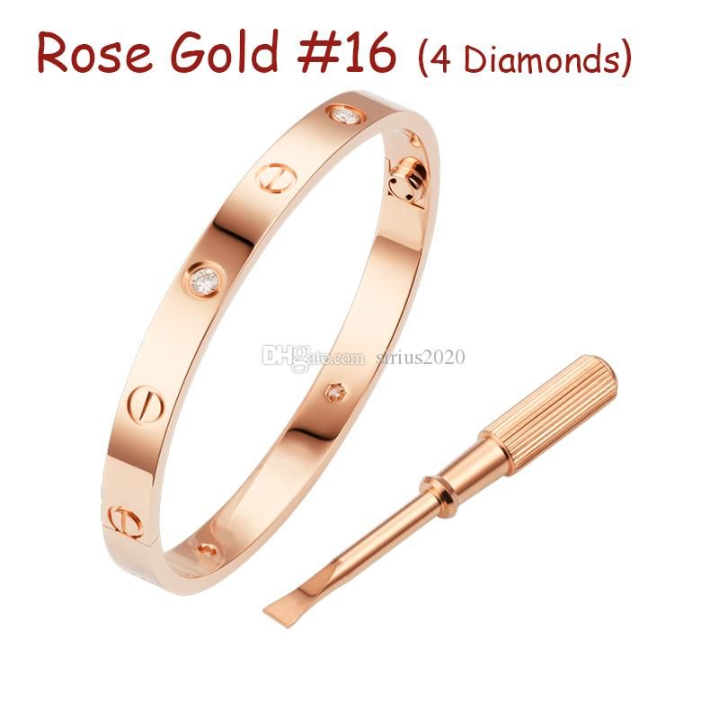Oro rosa # 16 (4 diamantes)