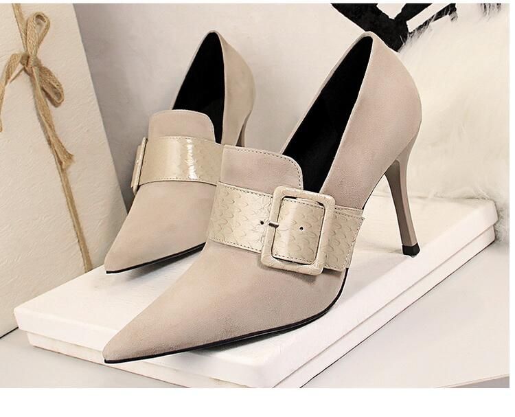 Talon beige 9,5 cm