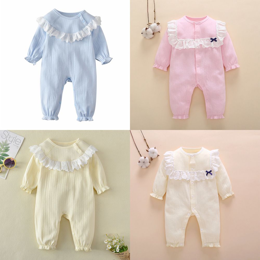 Recién nacido bebé tendedero algodón bebé pijamas infantil bebé niña ropa de verano 0 a 3 Recién nacido bebé tendedero algodón bebé pijamas infantil bebé niña ropa de verano 0 a 3