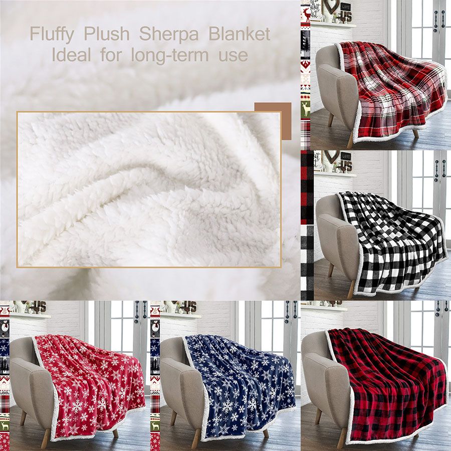 Sherpa Fleece Blanket Throw Size Grey Plush Throw Blanket Fuzzy Soft Blanket AU 