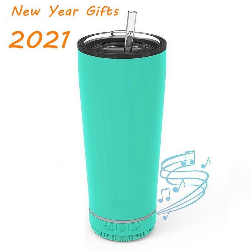 2021 Año Nuevo Regalo 18oz Creativo Bluetooth Music Tumbler Altavoz  Impermeable Termos Termos De Acero Inoxidable Copa De Café Portátil FY4364  De 0,02 € | DHgate