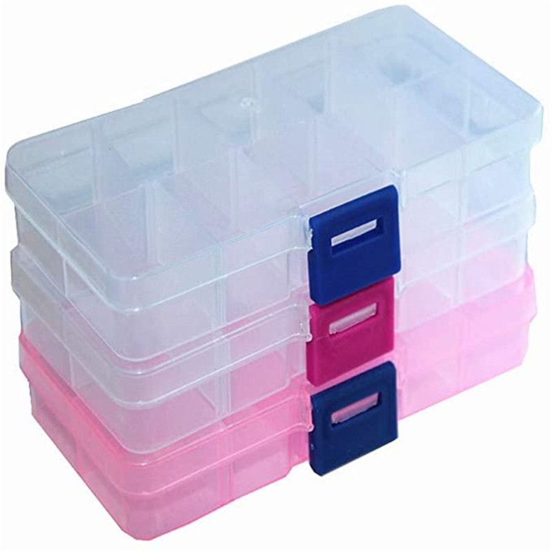 6 Compartments Transparent Plastic Storage Box with Adjustable Dividers -  China Plastic Storage Box and Plastic Box price