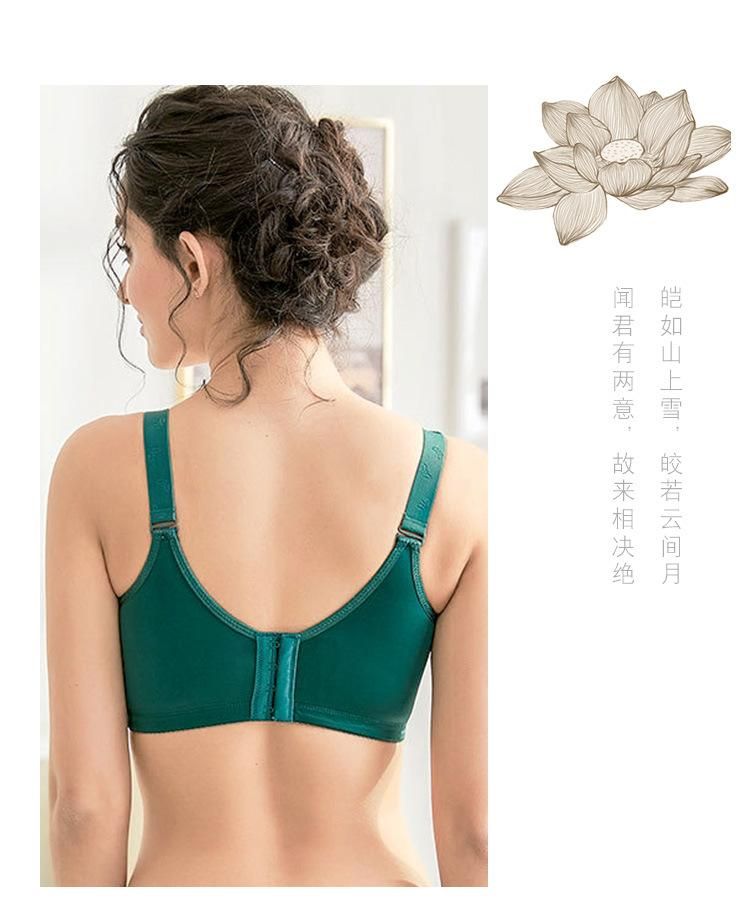 Dramaturgo precoz haga turismo Sujetadores sin llantas Bordado de estilo chino Sexy Lencería Mujeres Talla  grande 50 115CDE Thin Encaje