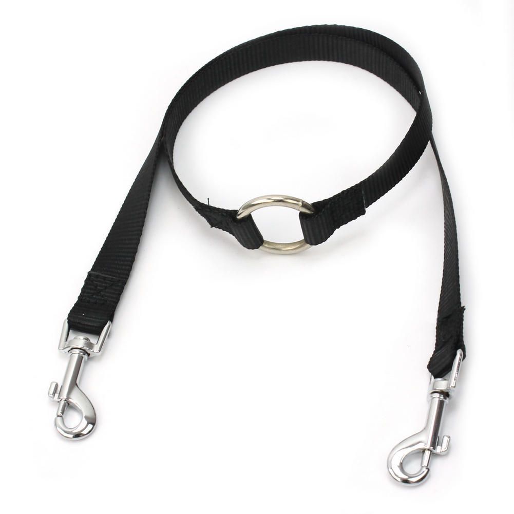 argento 2 vie Duplex doppio accoppiatore per cani a due vie due guinzagli per camminare argento 2 vie Duplex doppio accoppiatore per cani a due vie due guinzagli per camminare