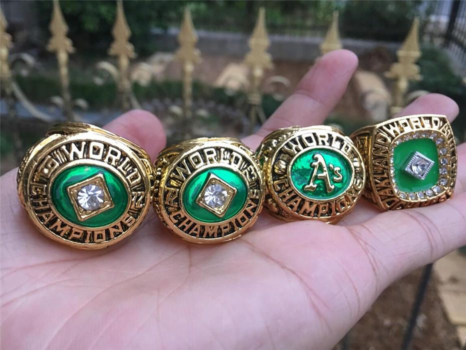 4pcs Oakland Athletics Ring Set No box