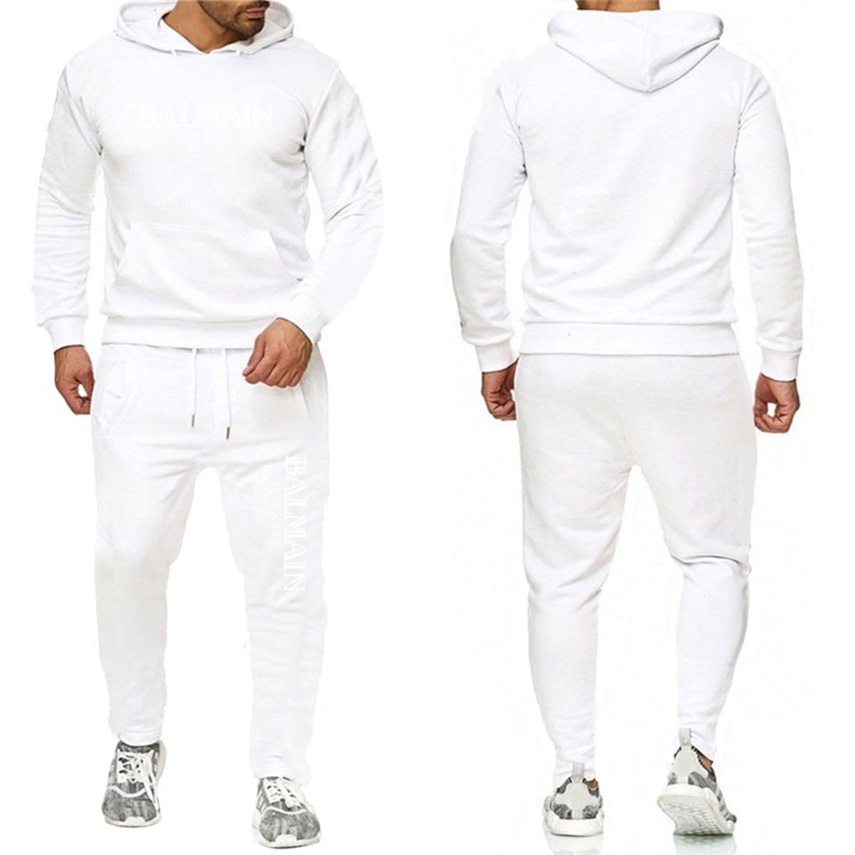 Hoodie blanc + pantalon blanc