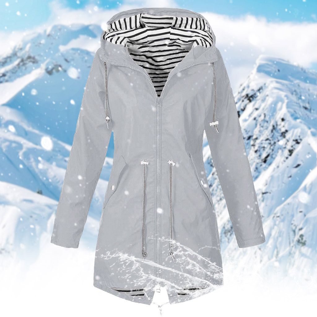 Compra Moda Lluvia Sólida Chaquetas Para Mujer Al Aire Libre Tallas Grandes  Chaqueta Impermeable Con Capucha Abrigo Suelto A Prueba De Viento 2021  Jeans Chaqueta Y Abrigos Barato | Entrega Rápida Y