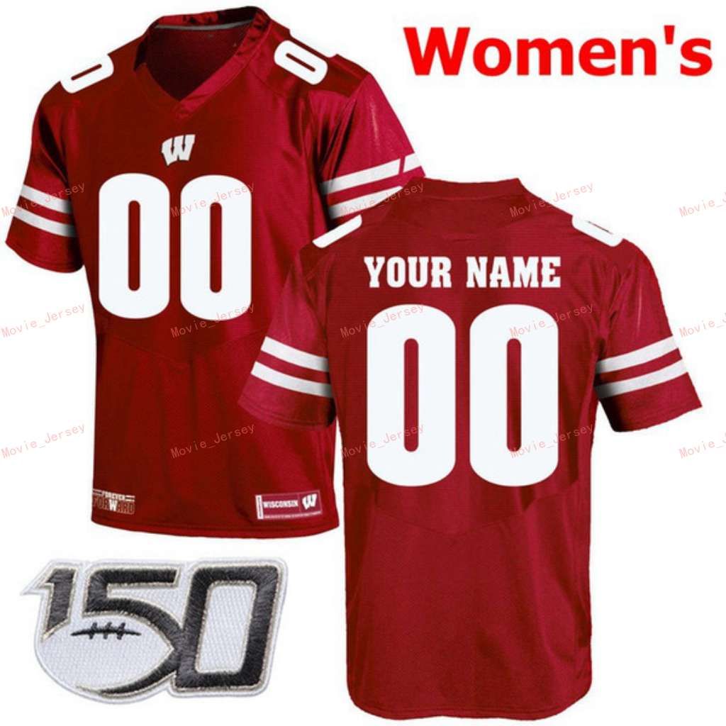 womens red with 150th patch