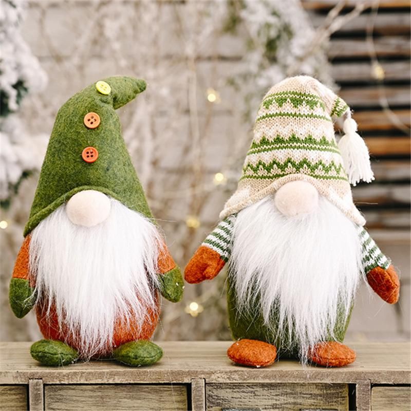 New Year 2021 Merry Christmas Pendant Faceless Santa Green ...