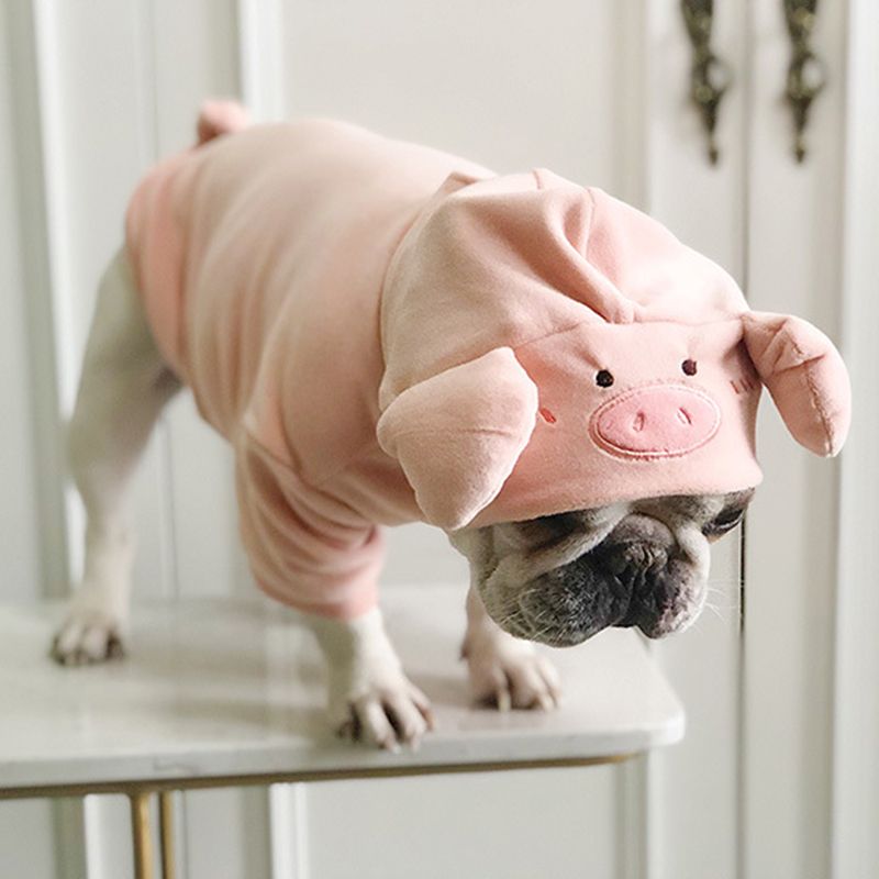Cute Pig Forma Velvet Disfraz Funny Pet Dog Ropa Para Perros Pequeños Mascotas Ropa Yorkshire Pug Francés Sudaderas S De 14,04 € | DHgate