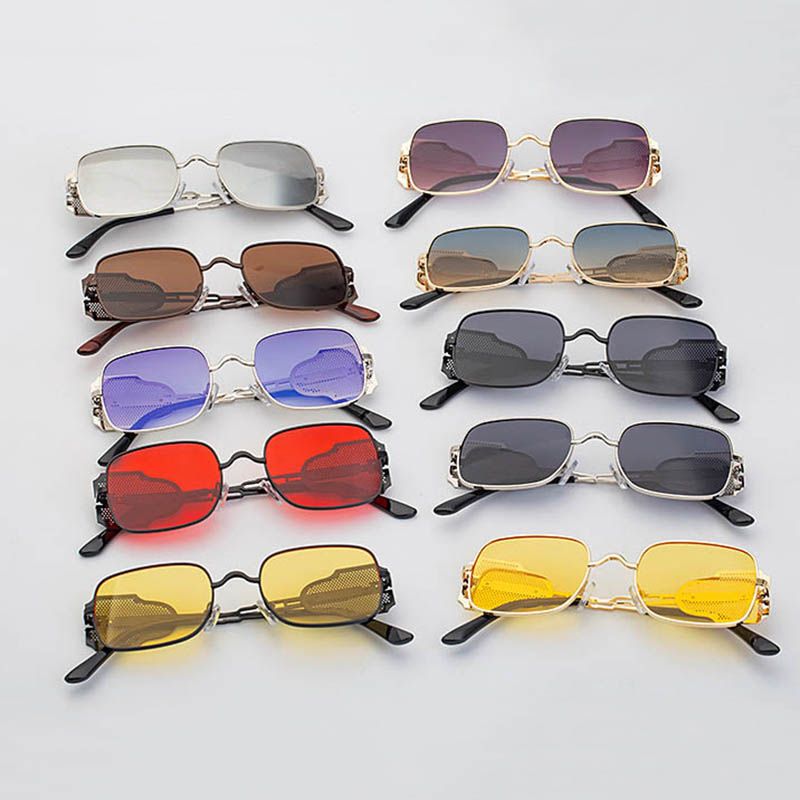 Acquistare Nuovi Occhiali Da Sole Da Uomo In Metallo Full Vintage Con  Deflettori Laterali Cool Punk Machine Colors Moda Colori Lenti Occhiali Da  Vista Economico | Consegna Veloce E Qualità | It.Dhgate