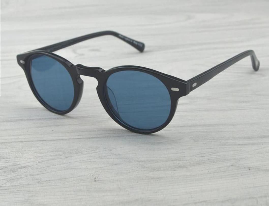 Black Frame Blue Lens