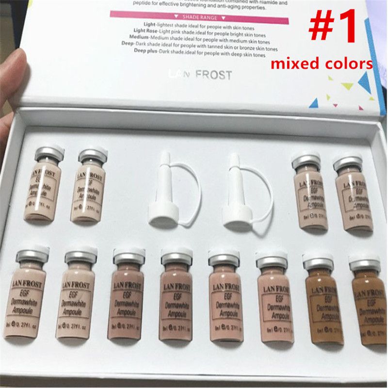 Maquillaje coreano BB Foundation Crema dorada Ampoule Sero Sumre Starter Kit Mezcla Mezcla Cream 12 piezas/ Maquillaje coreano BB Foundation Crema dorada Ampoule Sero Sumre Starter Kit Mezcla Mezcla Cream 12 piezas/