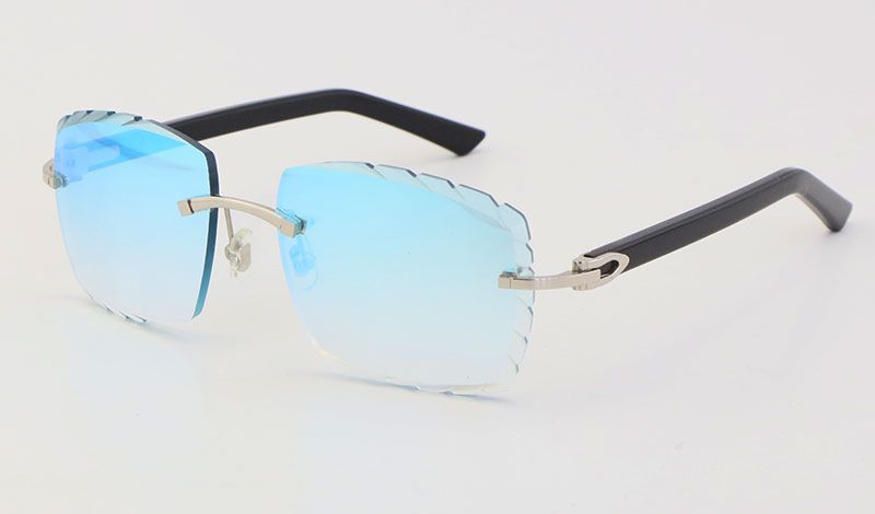 Black Silver Blue Mirror Lens