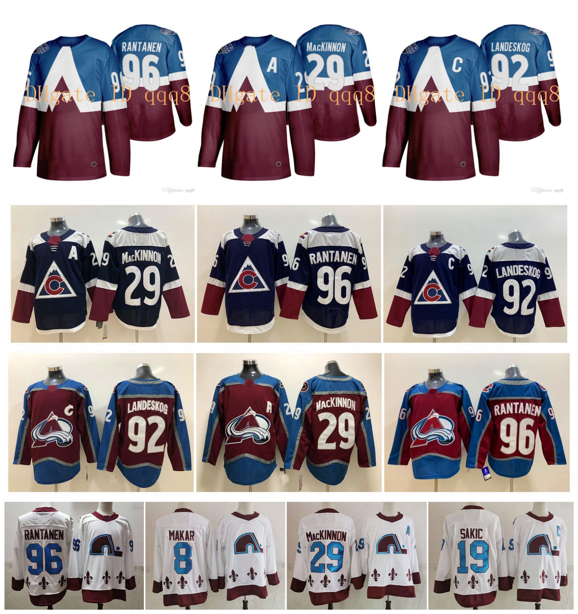 Grosshandel Reverse Retro Colorado Avalanche Jersey 29 Nathan Mackinnon 8 Cale Makar Gabriel Landeskog Mikko Rantanen Serie Hockey Jersey Von Qqq8 16 63 Auf De Dhgate Com Dhgate