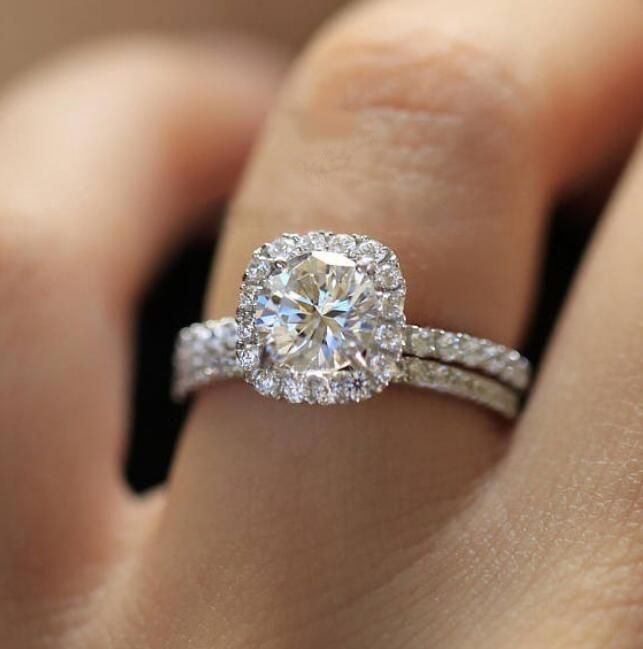 Compra Anillos Promise Crystal Tungsten Wed Band Anillo Reina Anillos  Compromiso Cerca De Mí Crown White Gold Wed Ring Barato | Entrega Rápida Y  Calidad | Es.Dhgate