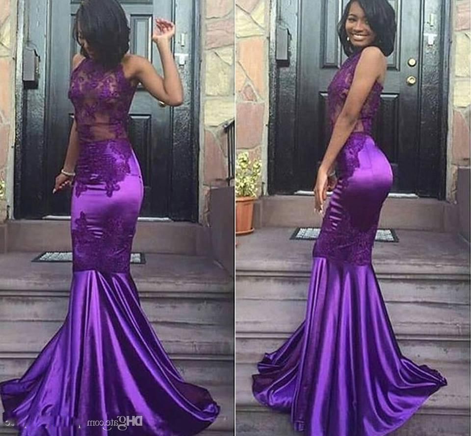 royal purple lace dress