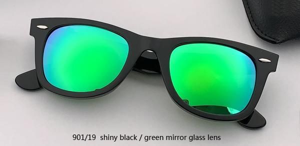 901/19 Shiny Black/grass Green Mirror
